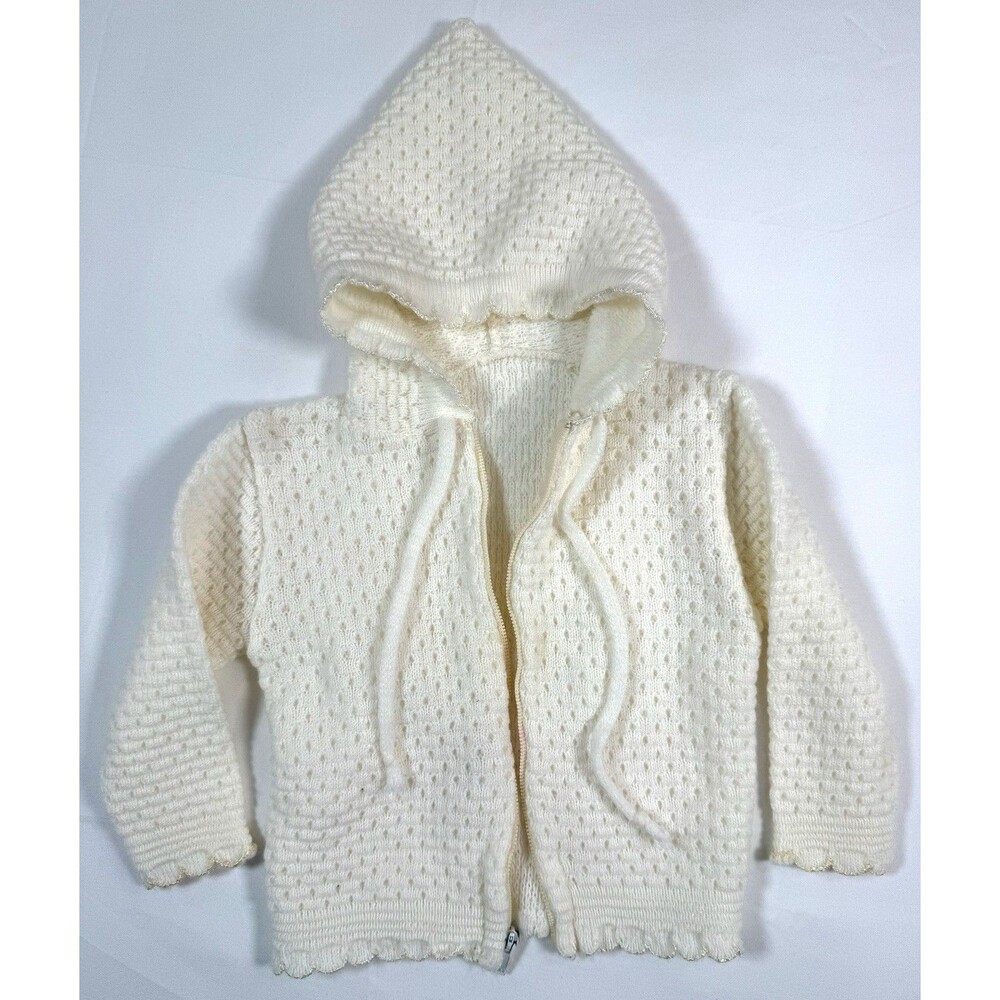 VINTAGE SEARS Unisex Winnie The Pooh‎ Knit Hooded Sweater Newborn